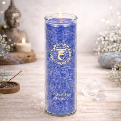 Bougie parfumée à la stéarine • 5e Chakra