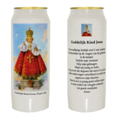 Noveenkaars Goddelijk Kindje Jezus van Praag