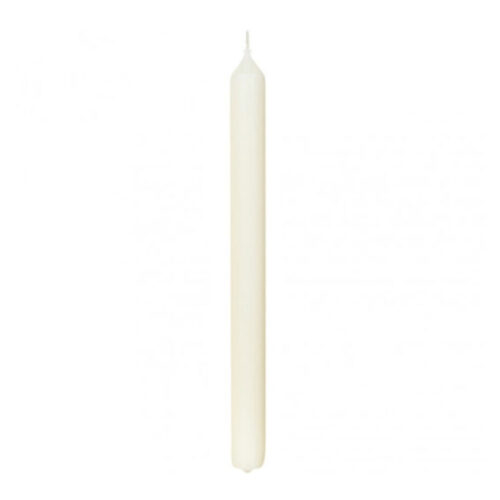 Bougie gothique ivoire 24 cm - 12 pièces