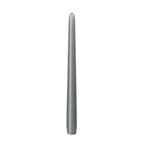 Bougie gothique grise 24 cm - 12 pièces