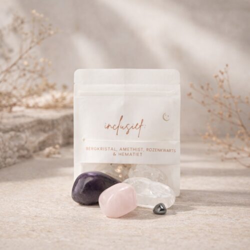 Gouden Driehoek Trommelstenen (+ Hematiet)