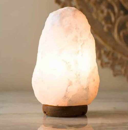 Zoutlamp • 4-6 kg • wit zoutkristal (incl. lamp en snoer)