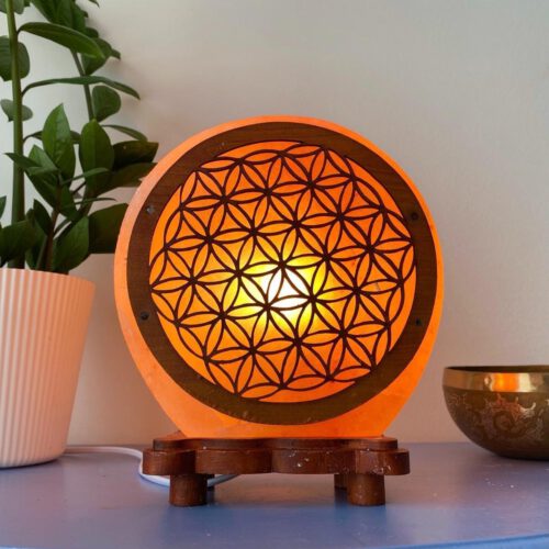 Zoutlamp • Bloem des Levens • 5 kg (incl. lamp en snoer)