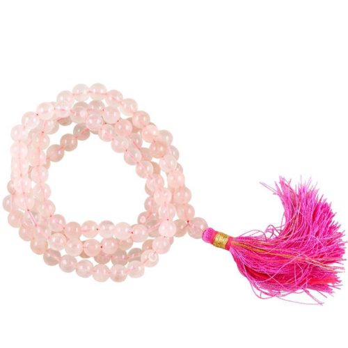 Bracelet Mala Quartz Rose