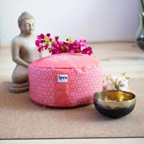 Meditatiekussen Zonneprint Roze