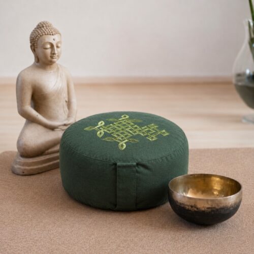 Meditatiekussen Keltische Levensboom Groen