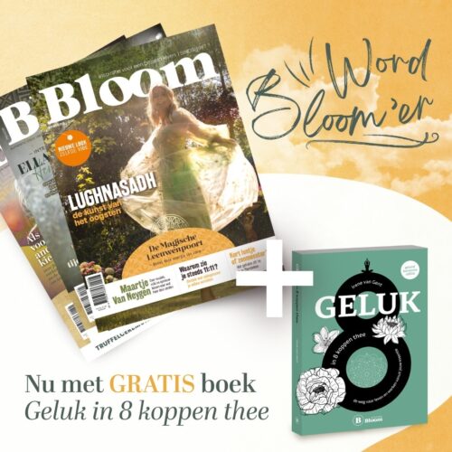 Print Gold Bloom Jaarabonnement + Geluk in 8 koppen thee (t.w.v. €21,50)
