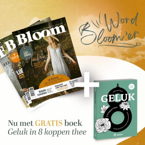 Print Gold Bloom Jaarabonnement + Geluk in 8 koppen thee (t.w.v. €21,50)