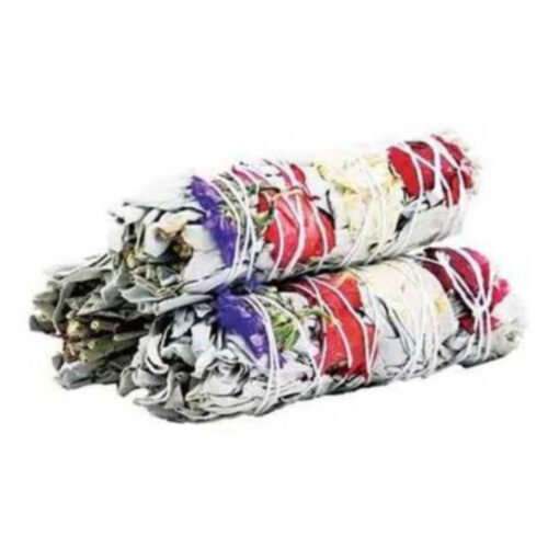 Salie Smudge Stick Lavendel en Rozen