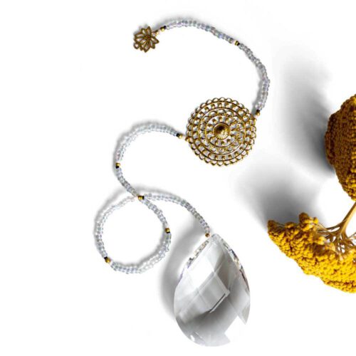 Attrape soleil - Cristal de fenêtre - Mandala d'or