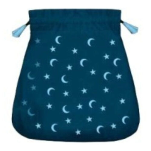 Pochette / bourse pour cartes Tarot - Lune et étoiles