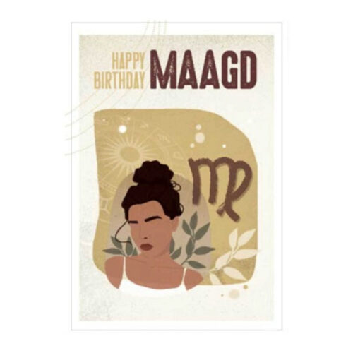Postkaart Gelukkige verjaardag, Maagd