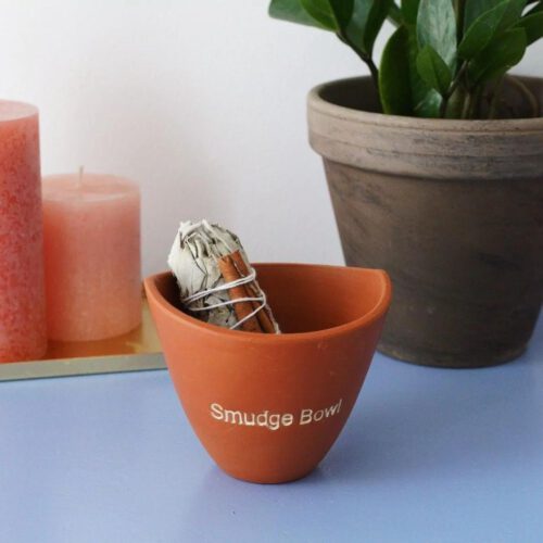 Wierookbrander Smudge Bowl • 6,5 cm • Naturel