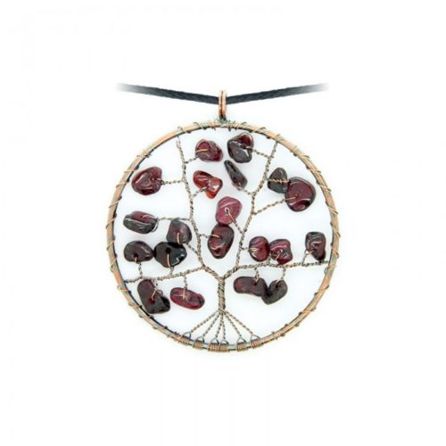 Collier arbre de vie - Almandin-Grenat