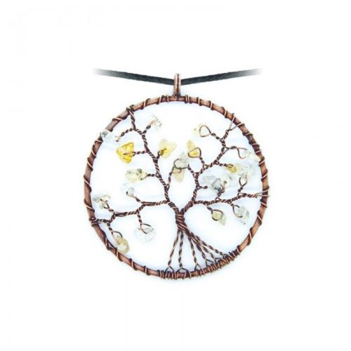 Collier arbre de vie - Citrine