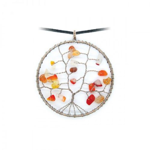 Collier arbre de vie - Cornaline