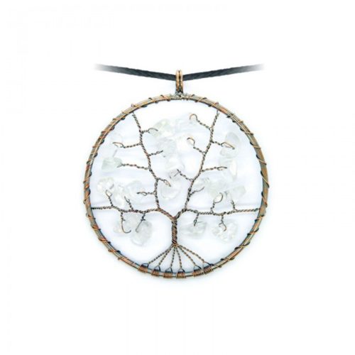 Levensboom Bergkristal ketting