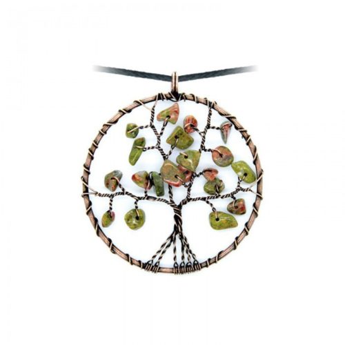 Collier arbre de vie - Unakite