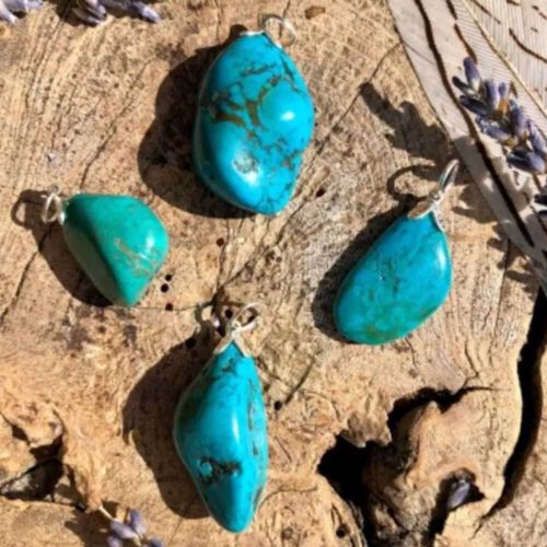 Turquoise - Pendentif pierre précieuse